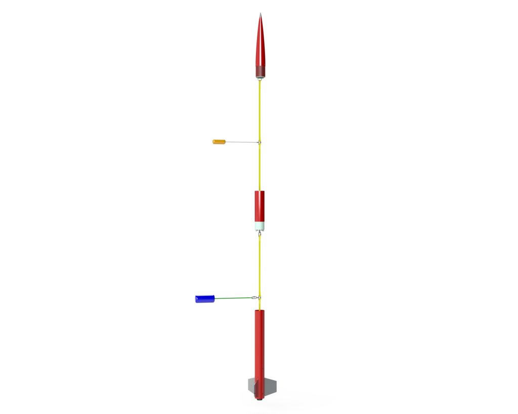 Rendering showing how the rocket will separate during flight operations.