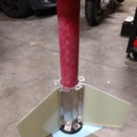 Test fit of the motor mount tube.
