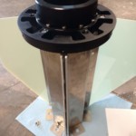 Fin mounts with one fin removed.