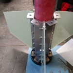 The fin mounts and fins with all of their hardware.